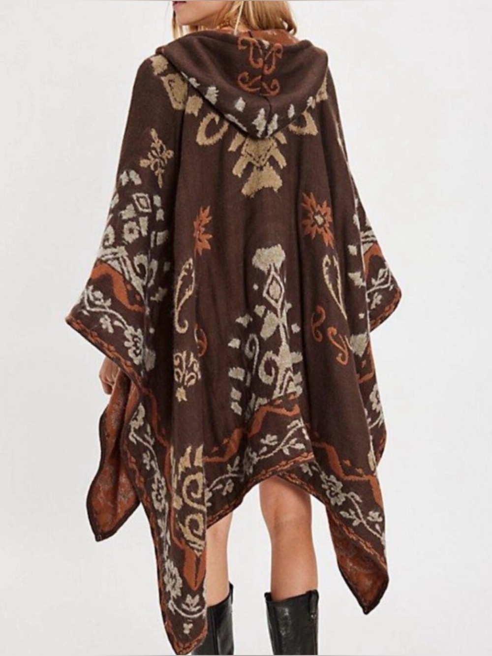 Free People Rown Printed Duster in Brown NWT